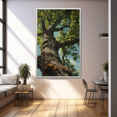 Tree Trunk Acrylic Painting